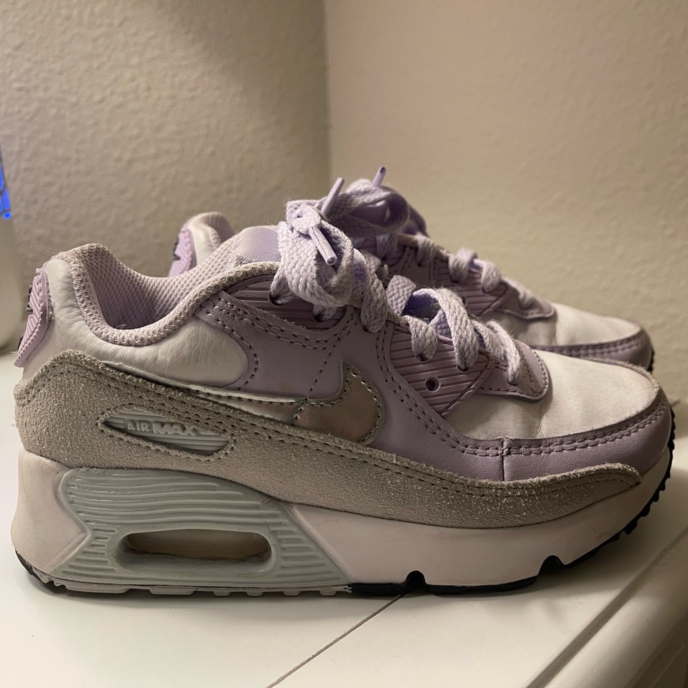 Nike AirMac 90 - Little Kid - Purple/Silver/White